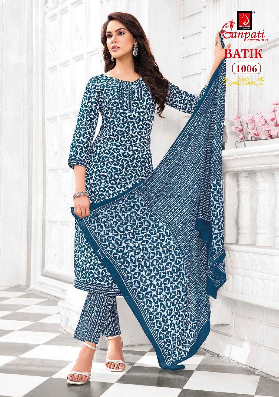 Batik Vol 10 By Ganpati Printed Cotton Kurti With Bottom Dupatta Orders In India
